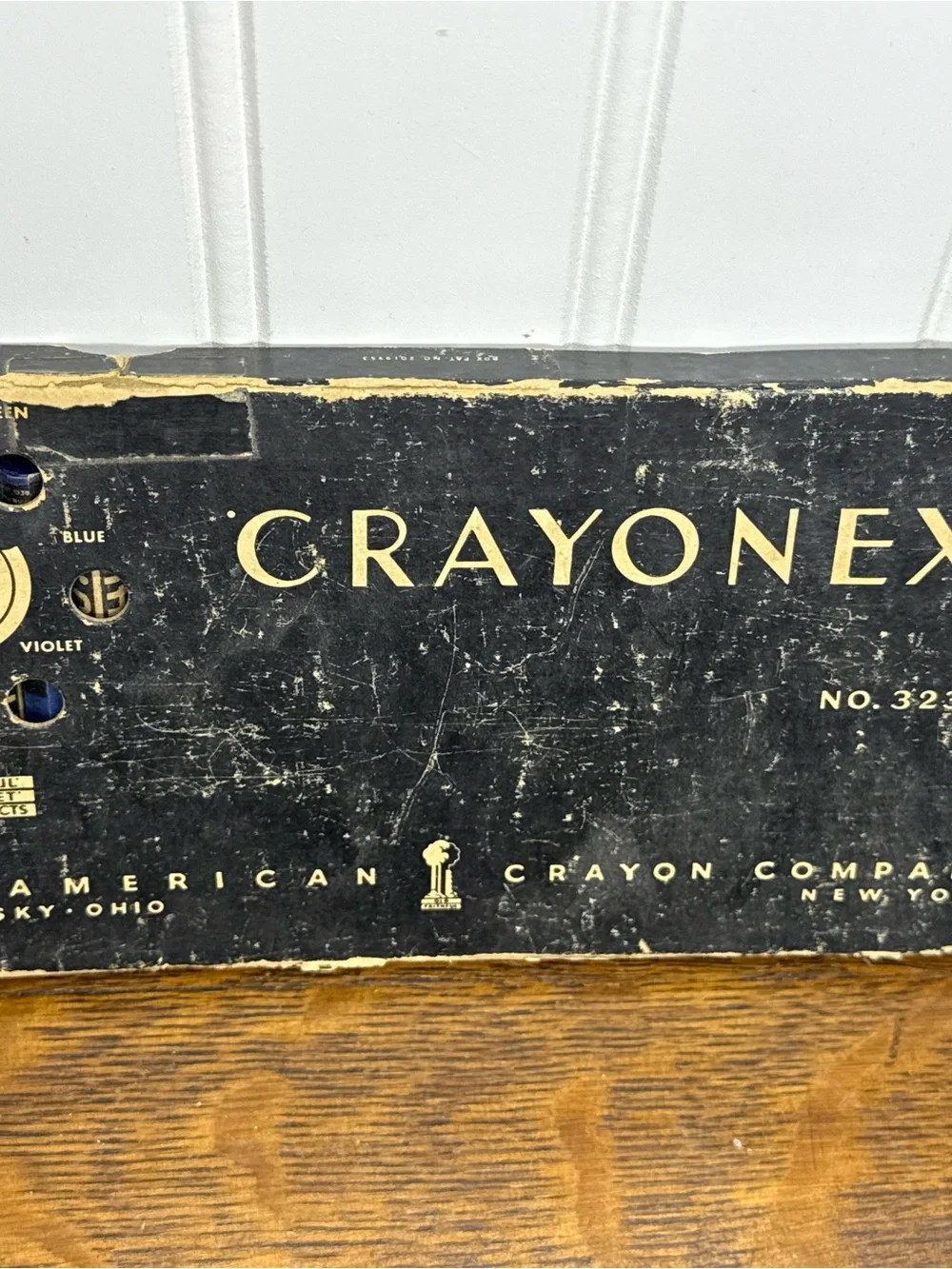 Vintage Crayonex No. 323 Prang Coloring Crayons American Crayon Co